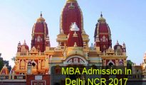 MBA Admission in Delhi NCR 2017