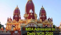 MBA Admission in Delhi NCR 2020