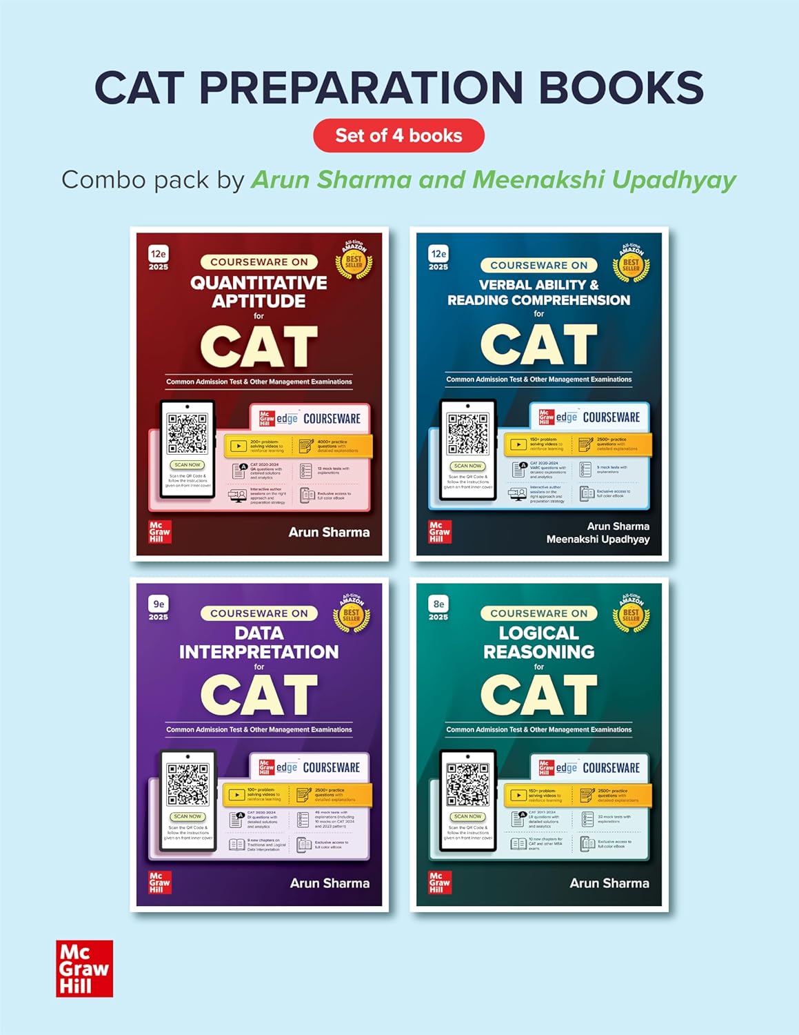 CAT 2025 Preparation Books: Best Books for VARC, DILR and QA