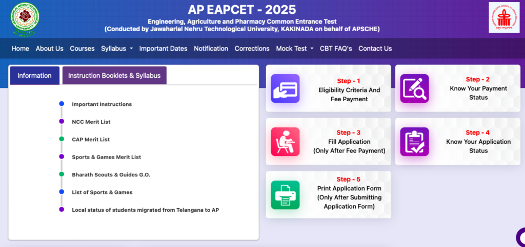 How to Fill AP EAPCET Application 2025: Get Detailed Procedure