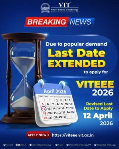 VITEEE 2026 Registration Last date