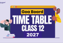 Goa Board Datesheet 2027 Class 12