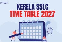 Kerala SSLC Time Table 2027